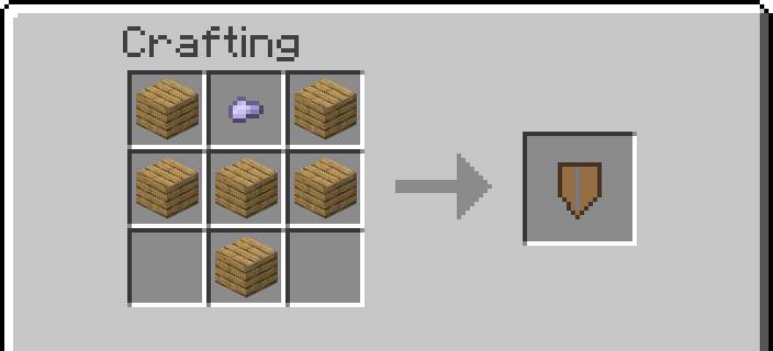 Og's Iron Shield: planks with a Splinter of the Iron Bed on top